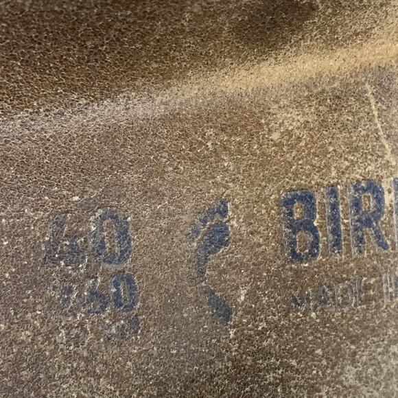 Birkenstock Arizona Shoes Womens Size 9 Silver Sandals Buckle Made in Germany - Picture 9 of 9